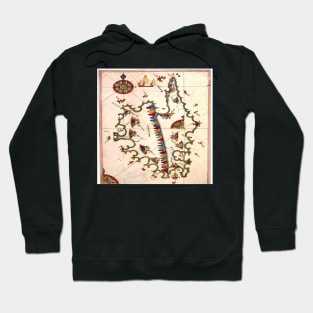 Corsica in a manuscript Hoodie